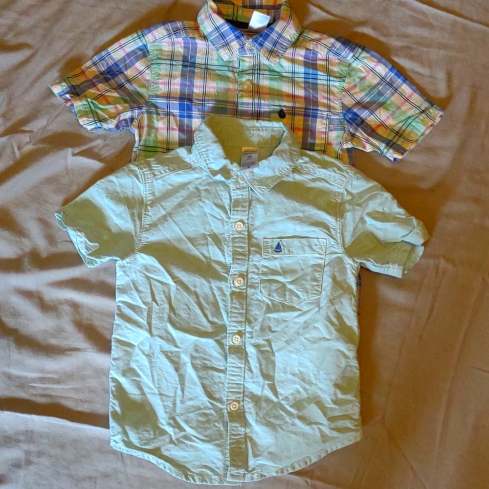 BOYS CARTER SZ 4 BUTTON DOWNS